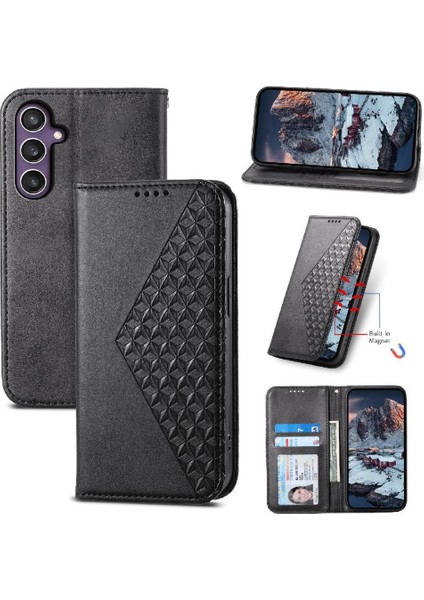 Samsung Galaxy S24 Artı Günlük Kullanım Için Flip Case Eşkenar Dörtgen Şekli El Kayışı (Yurt Dışından) indirimleri