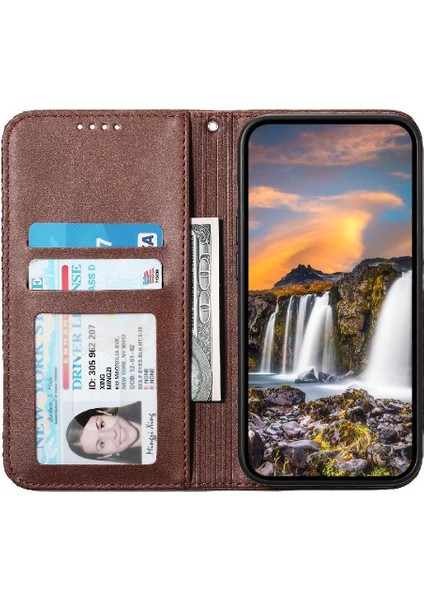 Samsung Galaxy S24 Ultra Cüzdan Eşkenar Dörtgen Şekli El Kayışı Kullanımı Için Flip Case (Yurt Dışından)