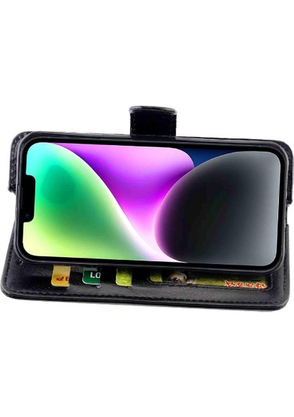 IPhone 14 Için Flip Case Darbeye Pu Deri Kart Tutucu Kickstand (Yurt Dışından) modelleri