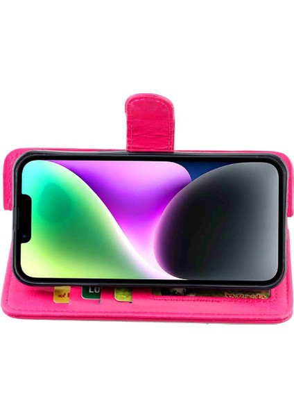 IPhone 14 Için Flip Case Darbeye Pu Deri Kart Tutucu Kickstand (Yurt Dışından) modelleri