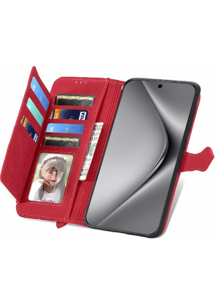Huawei Pura 70 Pro Için Flip Case Artı Flip Fermuar Tarzı Cüzdan Çok Renkli (Yurt Dışından)