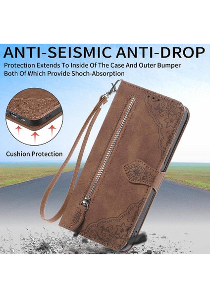 Infinix Not 40 Çok Renkli Çoklu Kart Yuvası Flip Fermuar Için Flip Case (Yurt Dışından) indirimleri