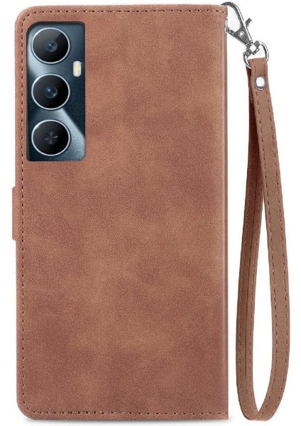 Realme C65 Cüzdan Çok Renkli Çoklu Kart Yuvası Iş Çevirme Için Flip Case (Yurt Dışından) modelleri