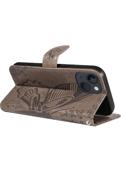 IPhone 14 Için Flip Case Artı Kredi Kartı Yuvası ile Yüksek Kaliteli Deri (Yurt Dışından)