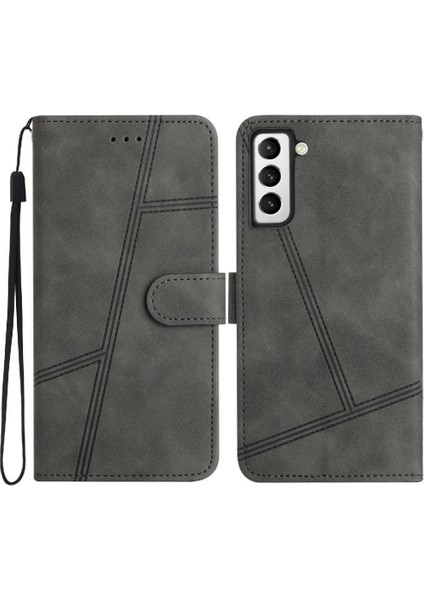 YH Mall Samsung Galaxy S22 Bilek Kayışı Cüzdan Pu Deri Kart Yuvaları Için Flip Case (Yurt Dışından)