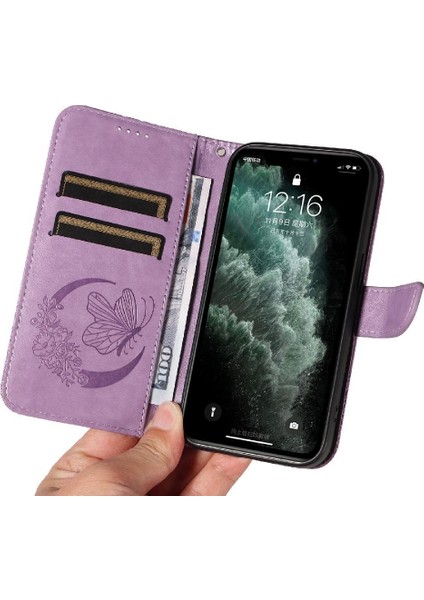 Kredi Kartı Yuvası ile IPhone 11 Pro Max Için Flip Case Ayrılabilir El Yüksek (Yurt Dışından)