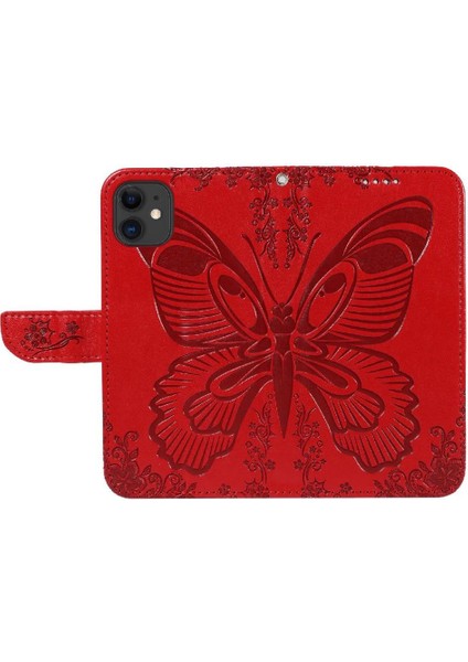 Kredi Kartı Yuvası ile IPhone 12 Mini Yüksek Kaliteli Deri Için Flip Case (Yurt Dışından)