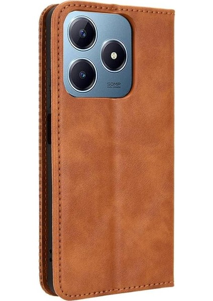 Realme C61 4g Manyetik Kapatma Cüzdan Pu Deri Kılıf (Yurt Dışından) modelleri