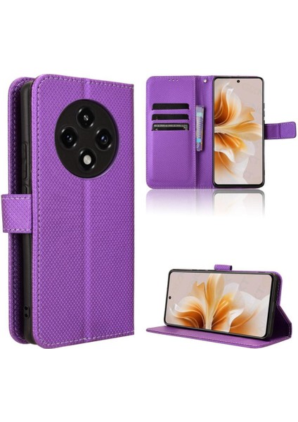 Oppo A3 Pro 5g Kickstand Kart Tutucu Manyetik Cüzdan Kapak Için Kılıf (Yurt Dışından)