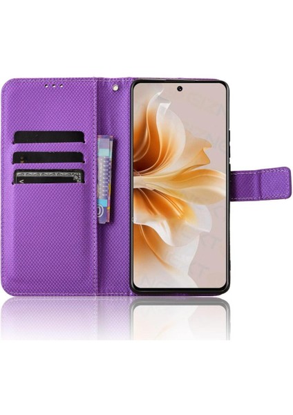 Oppo A3 Pro 5g Kickstand Kart Tutucu Manyetik Cüzdan Kapak Için Kılıf (Yurt Dışından)