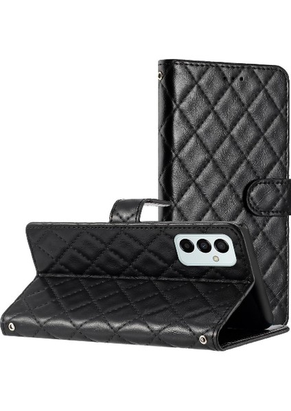 Samsung Galaxy M23 5g Kickstand Tpu Darbeye Pu Deri Için Flip Case (Yurt Dışından)