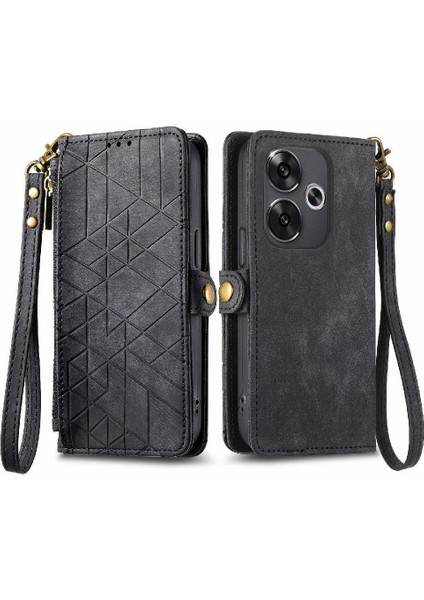 Xiaomi Poco F6 Basit Iş Için Flip Case Kapak Deri Kılıf (Yurt Dışından)