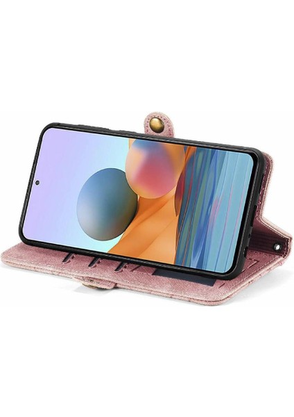 YH Mall Xiaomi Redmi Not 10 Pro Için Flip Case Basit Iş Deri Kılıf Cüzdan (Yurt Dışından)