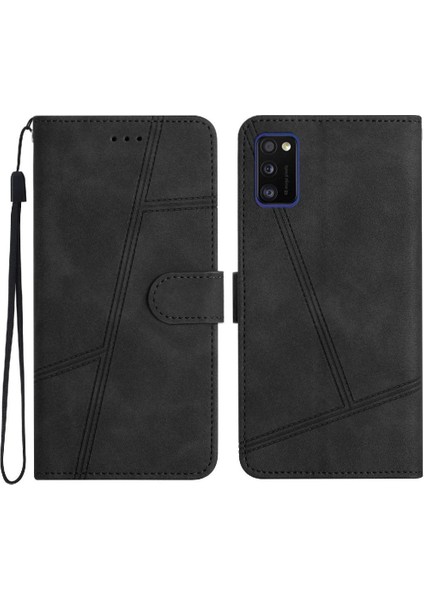 Samsung Galaxy Flip Cüzdan Pu Deri Tam Koruma Bilek Için Flip Case (Yurt Dışından)