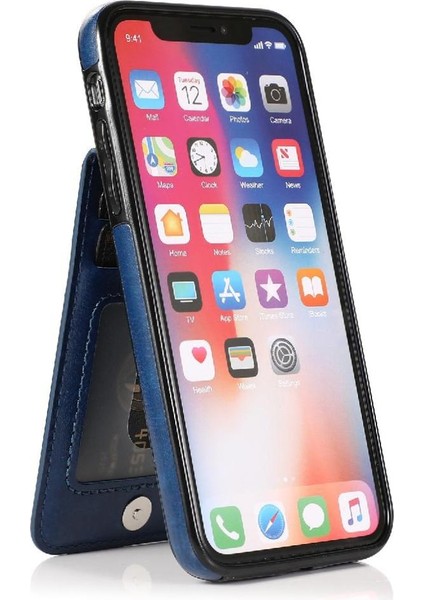 Kredi Manyetik Toka Kılıfı ile IPhone Xs Max Kart Tutucu ile Uyumlu (Yurt Dışından) fırsatları