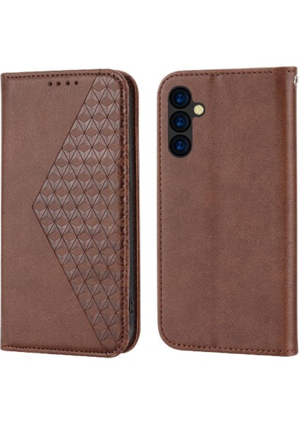 Samsung Galaxy A24 4g Eşkenar Dörtgen Şekli Günlük Kullanım El Kayışı Için Flip Case (Yurt Dışından)