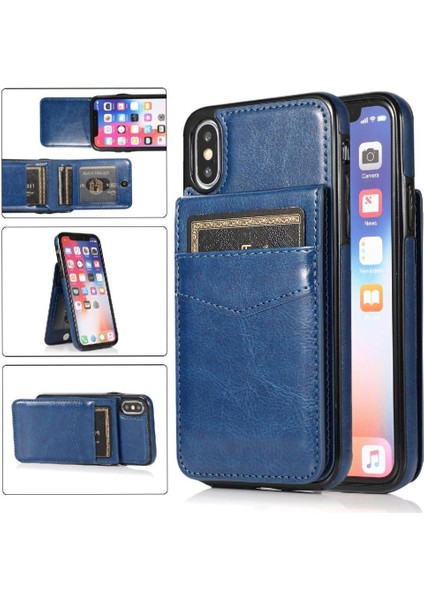 Kredi Premium Deri Çanta ile IPhone X/xs Kart Sahibi ile Uyumlu (Yurt Dışından)
