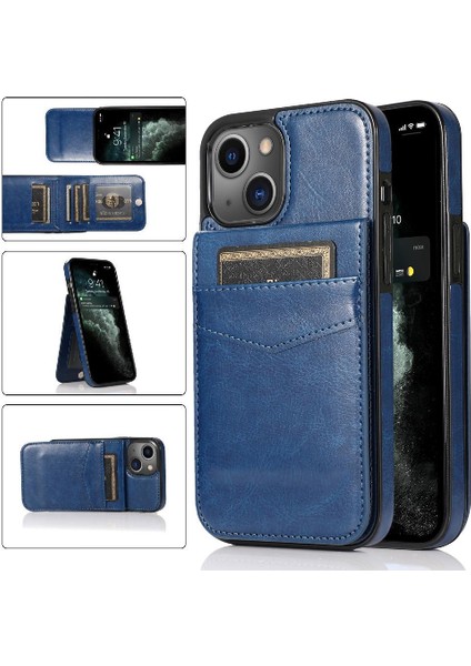 Kredi ile IPhone 13 Mini Premium Deri Çanta Cüzdan ile Uyumlu (Yurt Dışından)