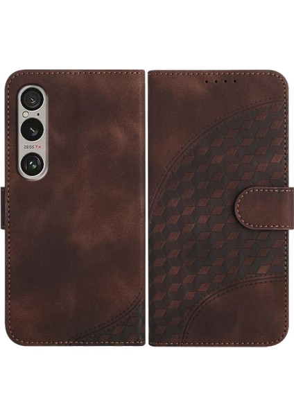 Sony Xperia 1VI 2024 Için Flip Case Darbeye Deri Kılıf Manyetik Kart (Yurt Dışından)