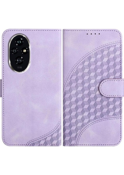 Onur Için Flip Case 200 Geometrik Desen Manyetik Kart Tutucu Flip Pu (Yurt Dışından)