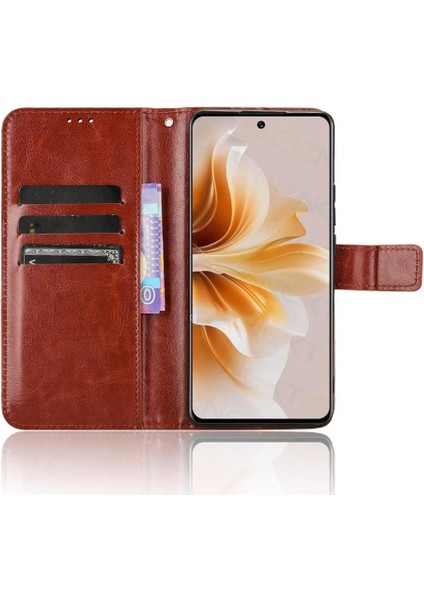 Oppo A3 Pro 5g Için Kılıf Manyetik Cüzdan Kapak Çevirin Kart Tutucu (Yurt Dışından)