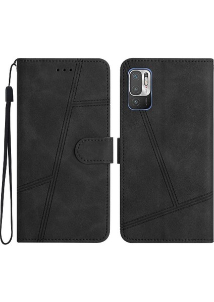 Xiaomi Redmi Not 10 Için Flip Case 5g Flip Folio Cüzdan Pu Deri Kart (Yurt Dışından)
