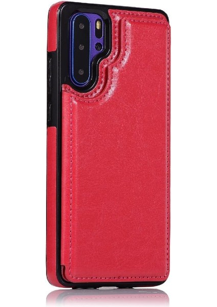 Huawei P30 Pro Kart Yuvaları Için Cüzdan Kılıf Kickstand Çift Manyetik Toka (Yurt Dışından) fırsatları