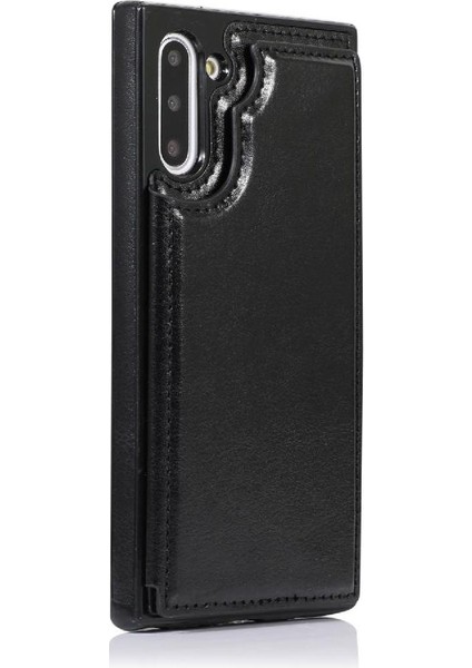 Samsung Galaxy NOTE10 Kickstand Pu Deri Kart Yuvaları ile Cüzdan Kılıf (Yurt Dışından) modelleri