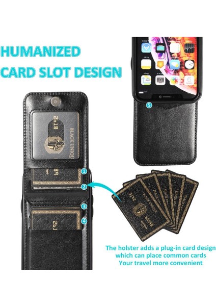 IPhone 12 Manyetik Toka Kickstand Premium Deri ile Uyumlu (Yurt Dışından) modelleri