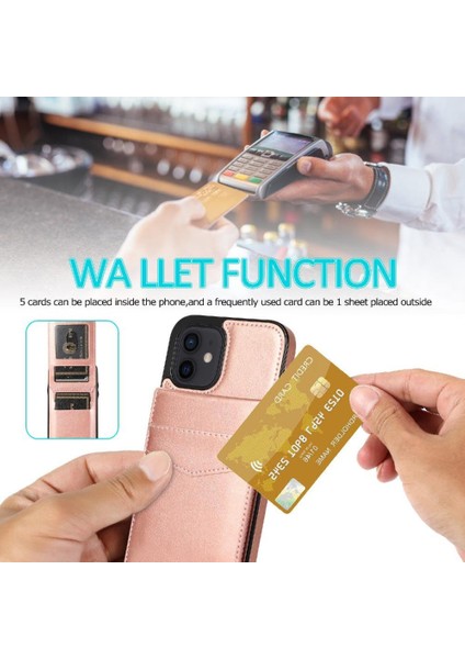 IPhone 11 Kart Tutucu Premium Deri Çanta Cüzdan Toka ile Uyumlu (Yurt Dışından) indirimleri