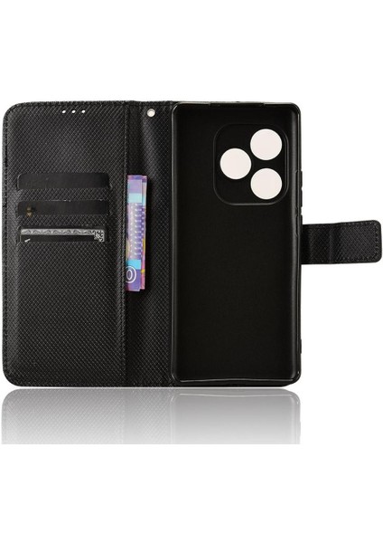Realme Gt 6 Kickstand Kapak Kart Tutucu Manyetik Cüzdan Için Kılıf (Yurt Dışından)