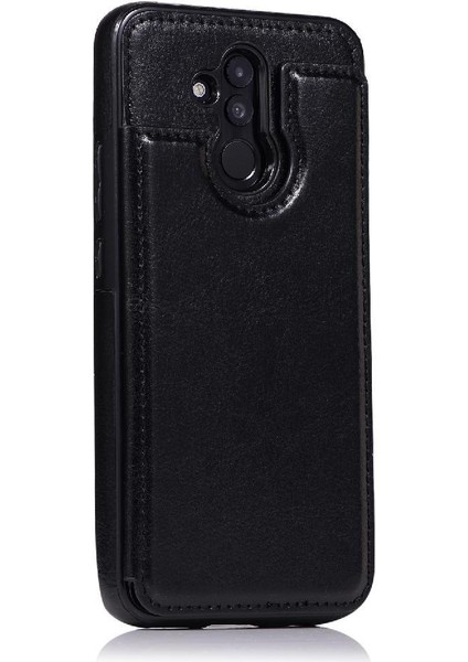 Cüzdan Kılıf Huawei Mate 20 Lite Için Kickstand Pu Deri Kart Yuvaları Çift (Yurt Dışından)