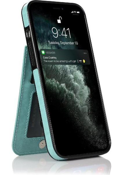IPhone 12 Manyetik Toka Kickstand Premium Deri ile Uyumlu (Yurt Dışından) indirimleri