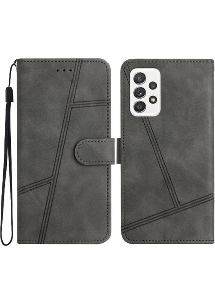 Samsung Galaxy A72 Için Flip Case 4g/5g Tam Koruma Bilek Kayışı Kart Pu (Yurt Dışından) indirimleri