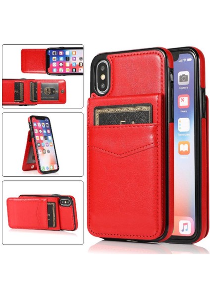 Kredi Premium Deri Çanta ile IPhone X/xs Kart Sahibi ile Uyumlu (Yurt Dışından)
