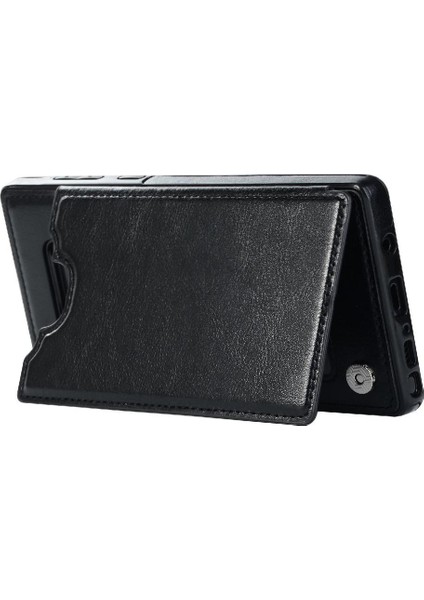 Kart Tutucu Kickstand ile Samsung Galaxy Note9 Pu Deri Için Cüzdan Kılıf (Yurt Dışından)