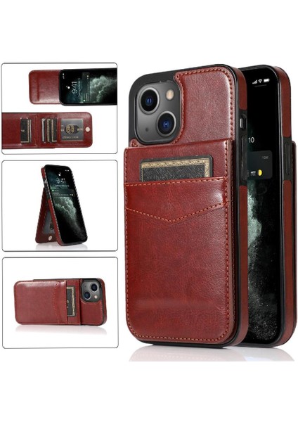 Kredi Kartı Tutucu Kılıf Cüzdan Premium ile IPhone 13 ile Uyumlu (Yurt Dışından)