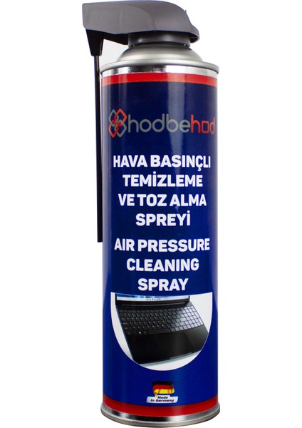 Tetikli Çubuklu Kapak Toz Alıcı Basınçlı Hava Spreyi Air Duster 500 ml