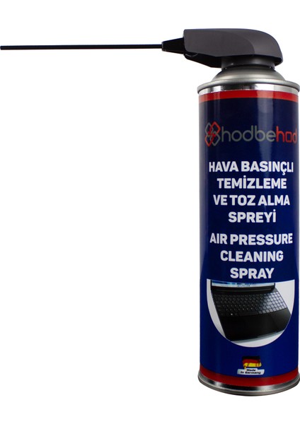 Tetikli Çubuklu Kapak Toz Alıcı Basınçlı Hava Spreyi Air Duster 500 ml