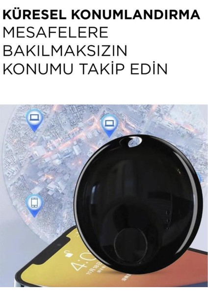 N Tag Takip Cihazı Apple My Find Uyumlu Siyah