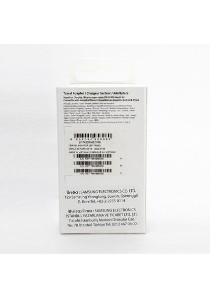 Beyaz Galaxy S23 Fe Type-C Fast Şarj Adaptörü 25W Beyaz (Samsung Türkiye Garantili) 2 Yıl USB Type indirimleri