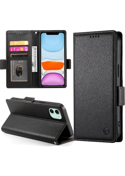 IPhone 11 Iş Cüzdan Günlük Kullanım Için Flip Case Kart Yuvaları Flip (Yurt Dışından)