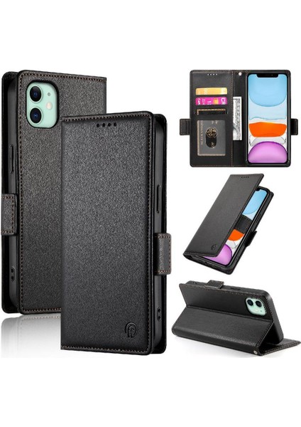 IPhone 11 Iş Cüzdan Günlük Kullanım Için Flip Case Kart Yuvaları Flip (Yurt Dışından) modelleri