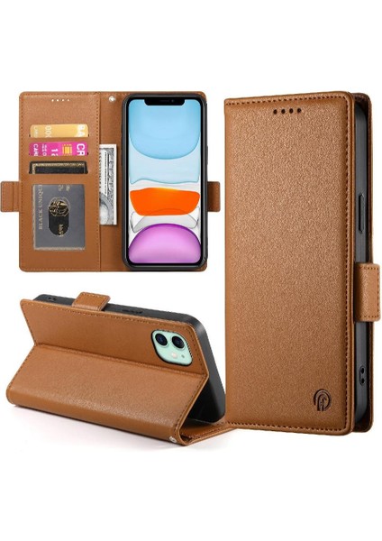 IPhone 11 Iş Cüzdan Günlük Kullanım Için Flip Case Kart Yuvaları Flip (Yurt Dışından) modelleri