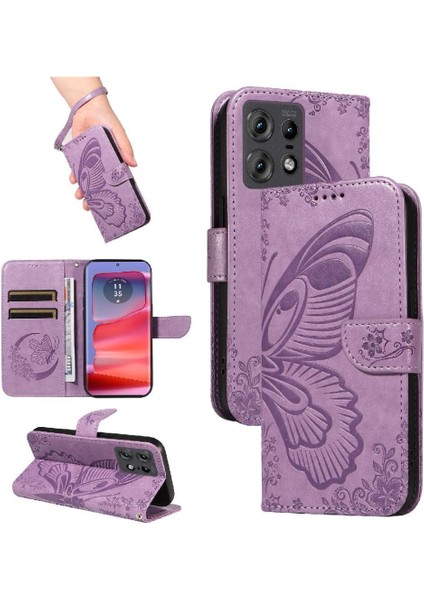 Motorola Kenar 50 Pro 5g Yüksek Kalite Deri Kredi ile Flip Case (Yurt Dışından)