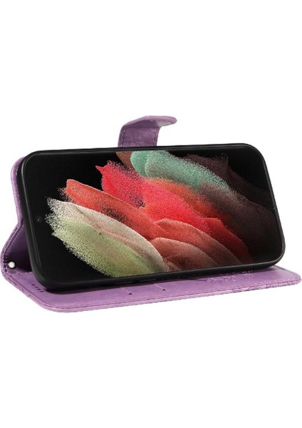 Samsung Galaxy S21 Için Flip Case Ultra Ayrılabilir El Kayışı Kabartmalı Yüksek (Yurt Dışından) indirimleri