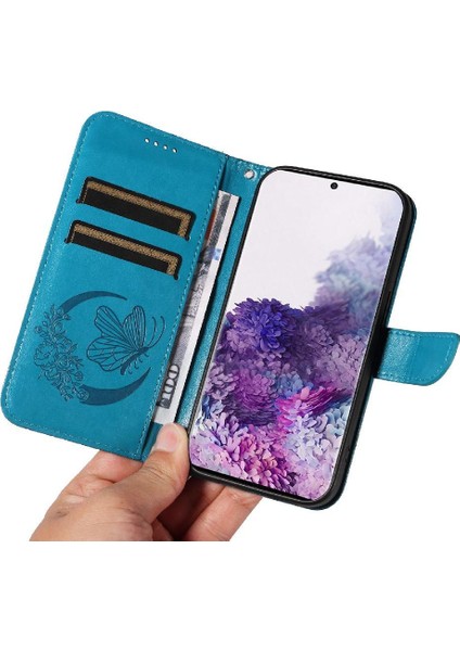 YH Mall Samsung Galaxy S20 Artı Yüksek Kaliteli Deri ile Kabartmalı Flip Case (Yurt Dışından)