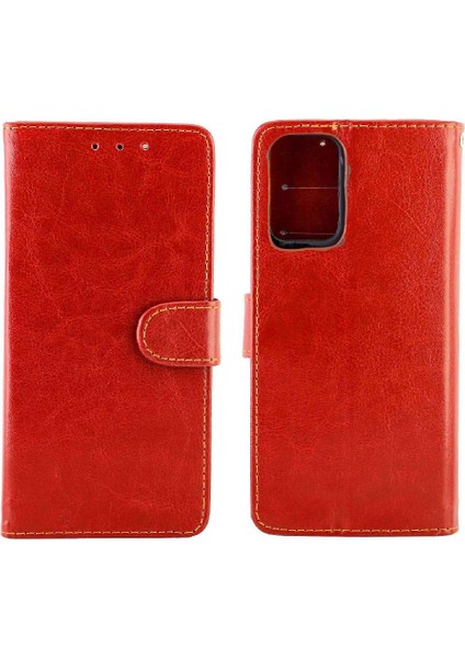 Oppo A54 4g Kart Tutucu Için Flip Case Darbeye Dayanıklı Manyetik Kapatma Pu (Yurt Dışından)