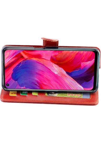 Oppo A54 4g Kart Tutucu Için Flip Case Darbeye Dayanıklı Manyetik Kapatma Pu (Yurt Dışından) fırsatları