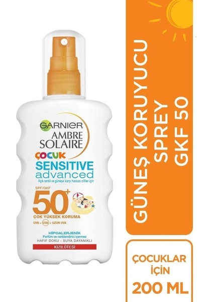 Ambre Solaire Çocuk Güneş Spreyi SPF50+ 200 ml